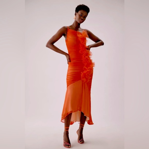 Anthropologie Vineet Bahl Ruched One-Shoulder Dress - Picture 5 of 14